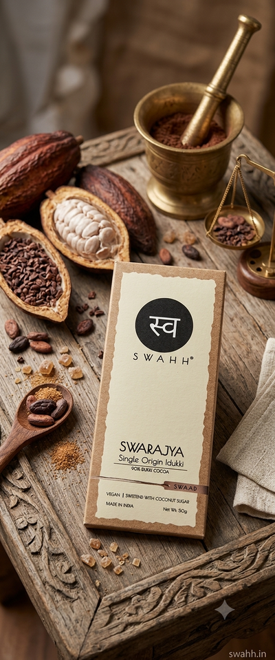 SWAHH SWARAJYA — 90% Single Origin Idukki Bar